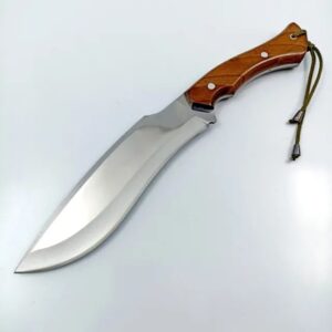Handmade Kukri Knife: Full Tang Hunting Gift with Leather Case